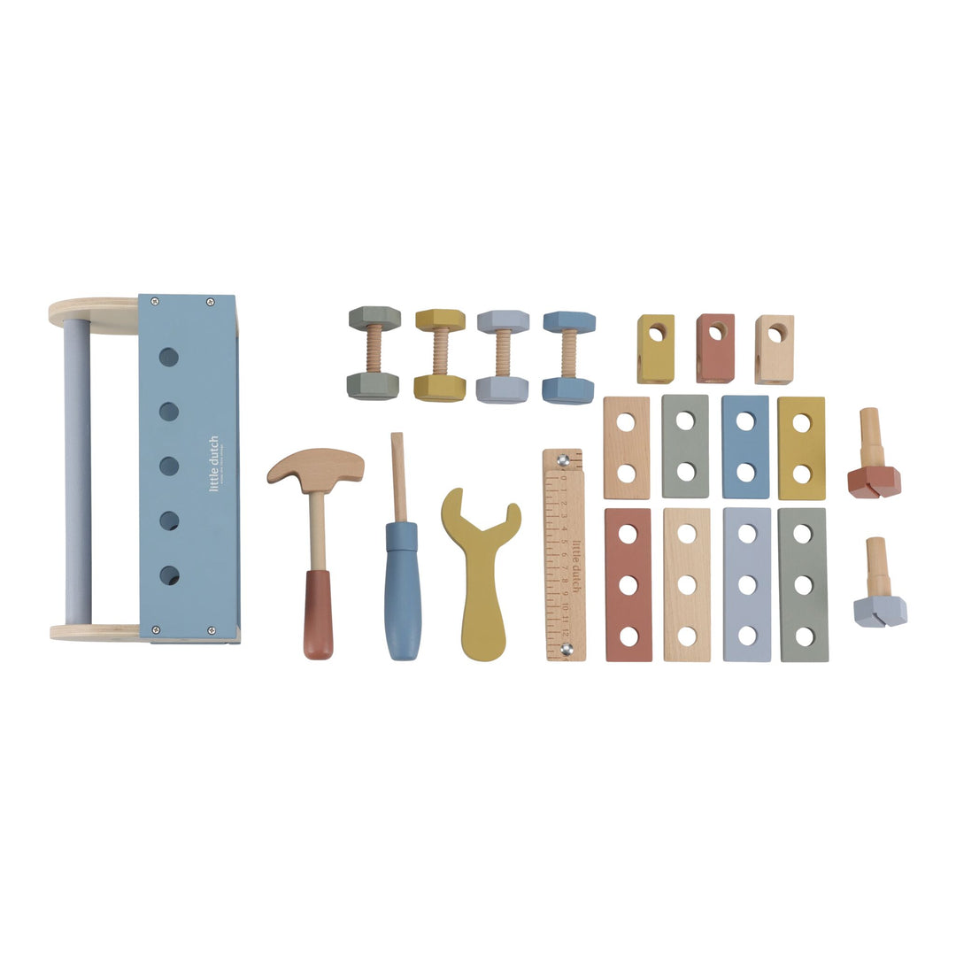 Little Dutch Wooden Toolbox Playset