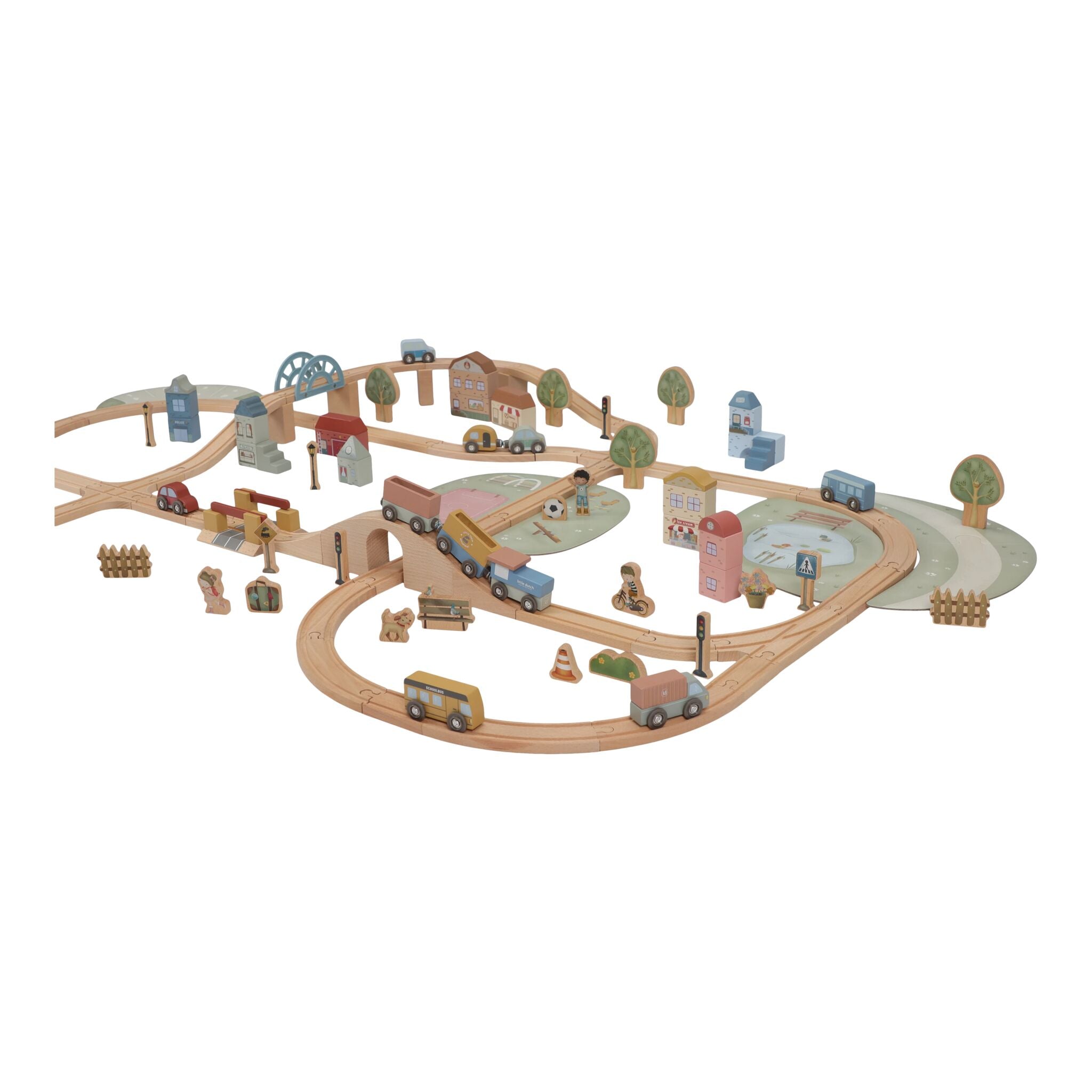 Little Dutch Train Track Playset XL