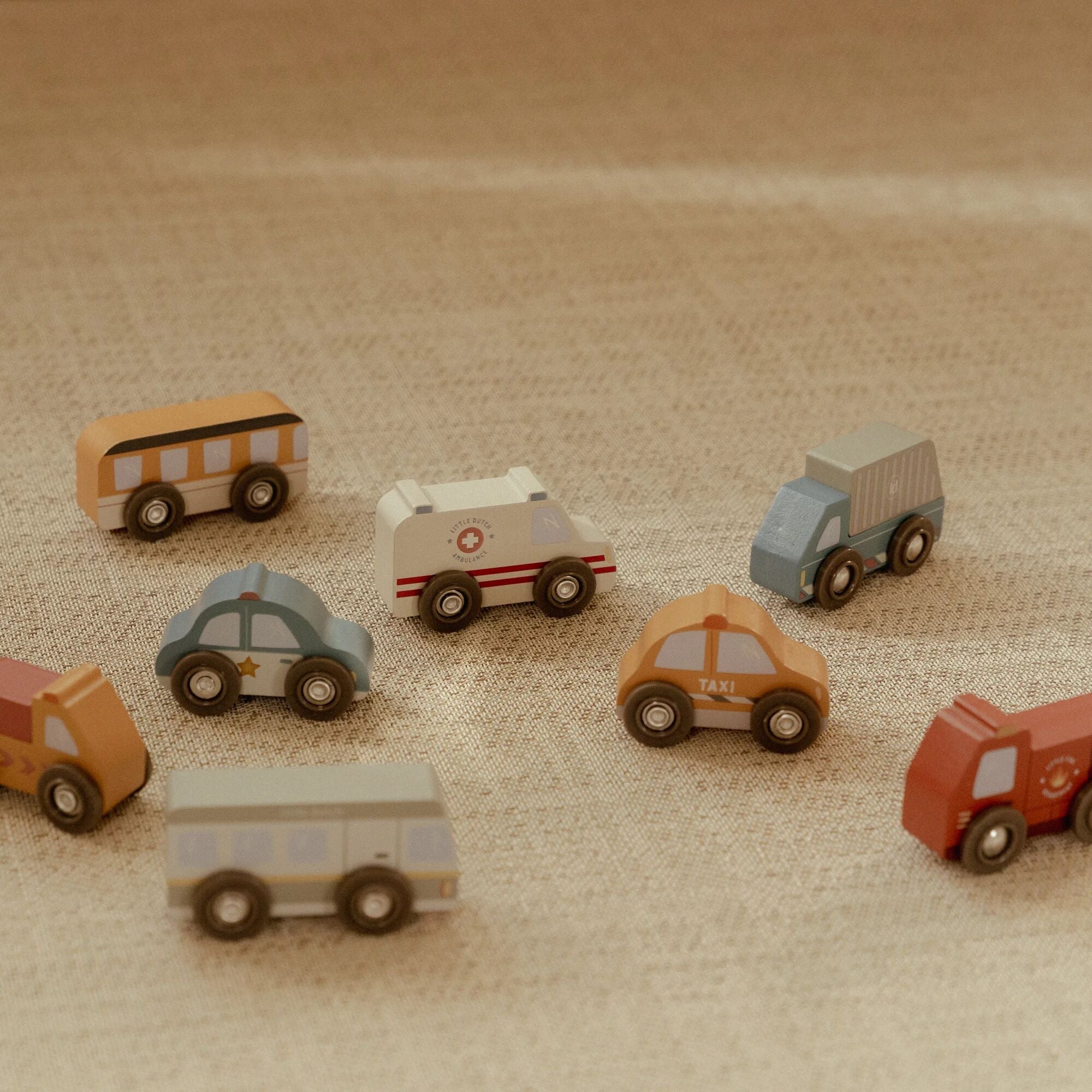 Little Dutch Wooden Vehicles Set (10 Piece)