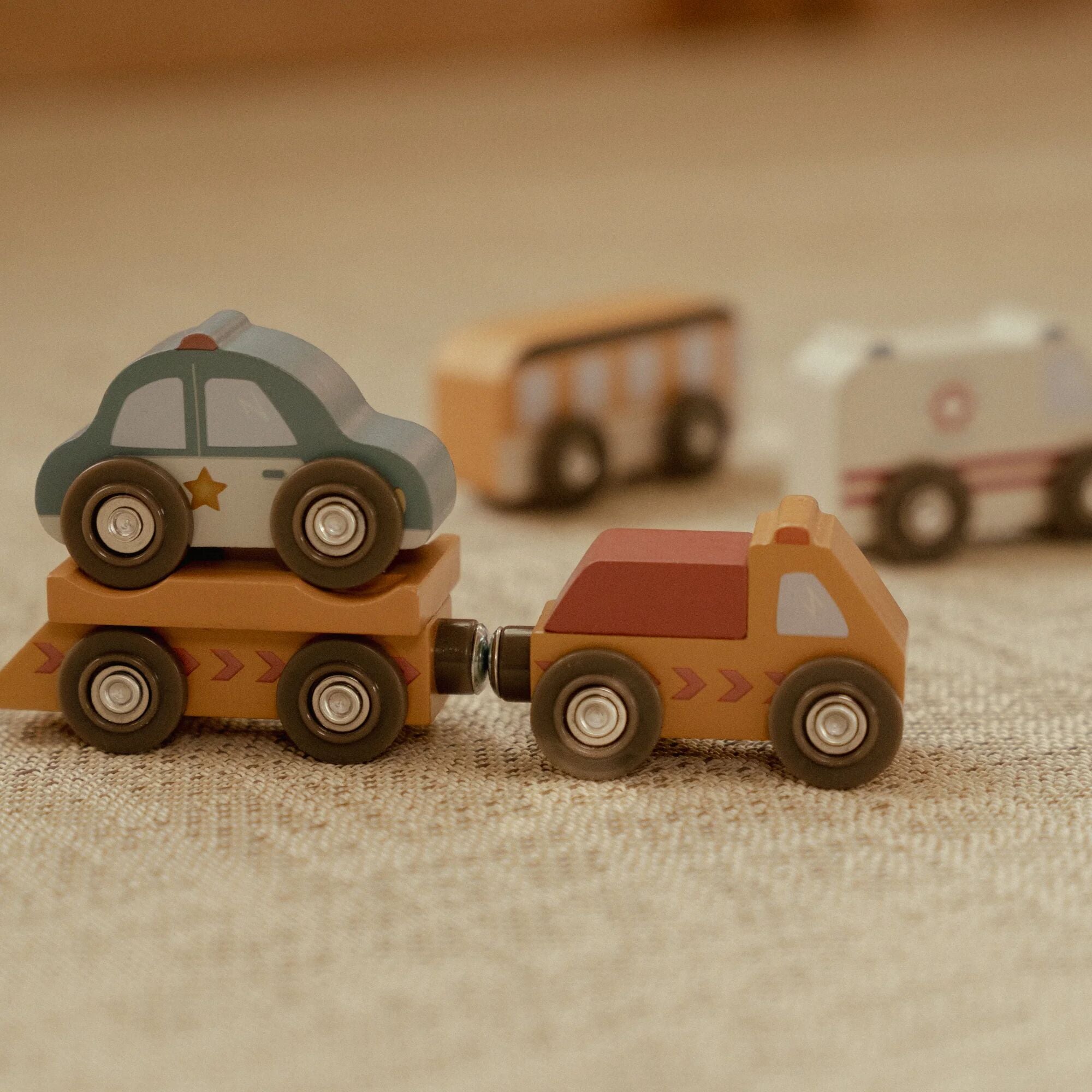 Little Dutch Wooden Vehicles Set (10 Piece)