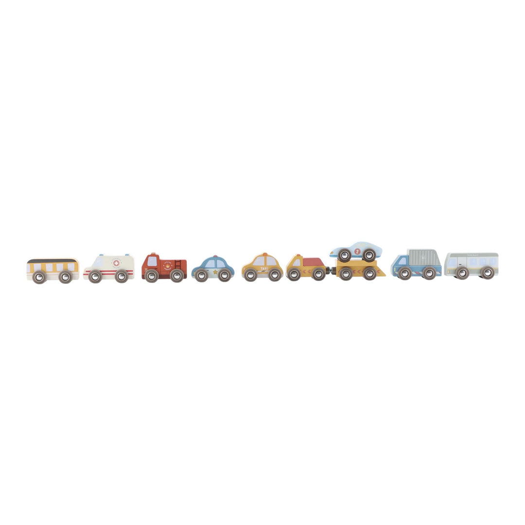 Little Dutch Wooden Vehicles Set (10 Piece)