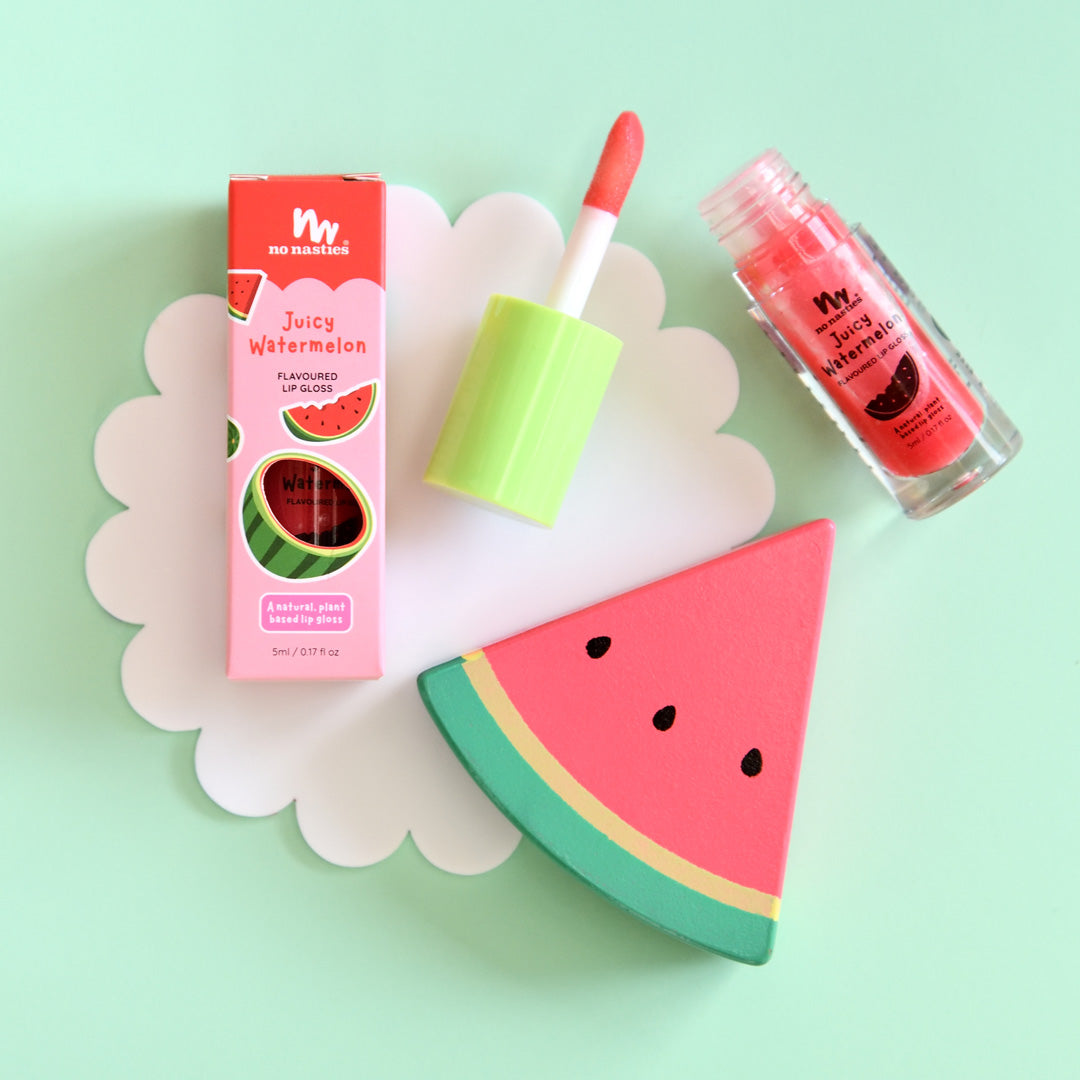 No Nasties Kids Lip Gloss Wand – Juicy Watermelon