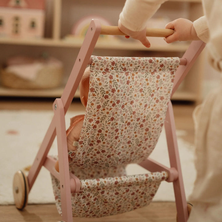 Little Dutch Wooden Doll Stroller