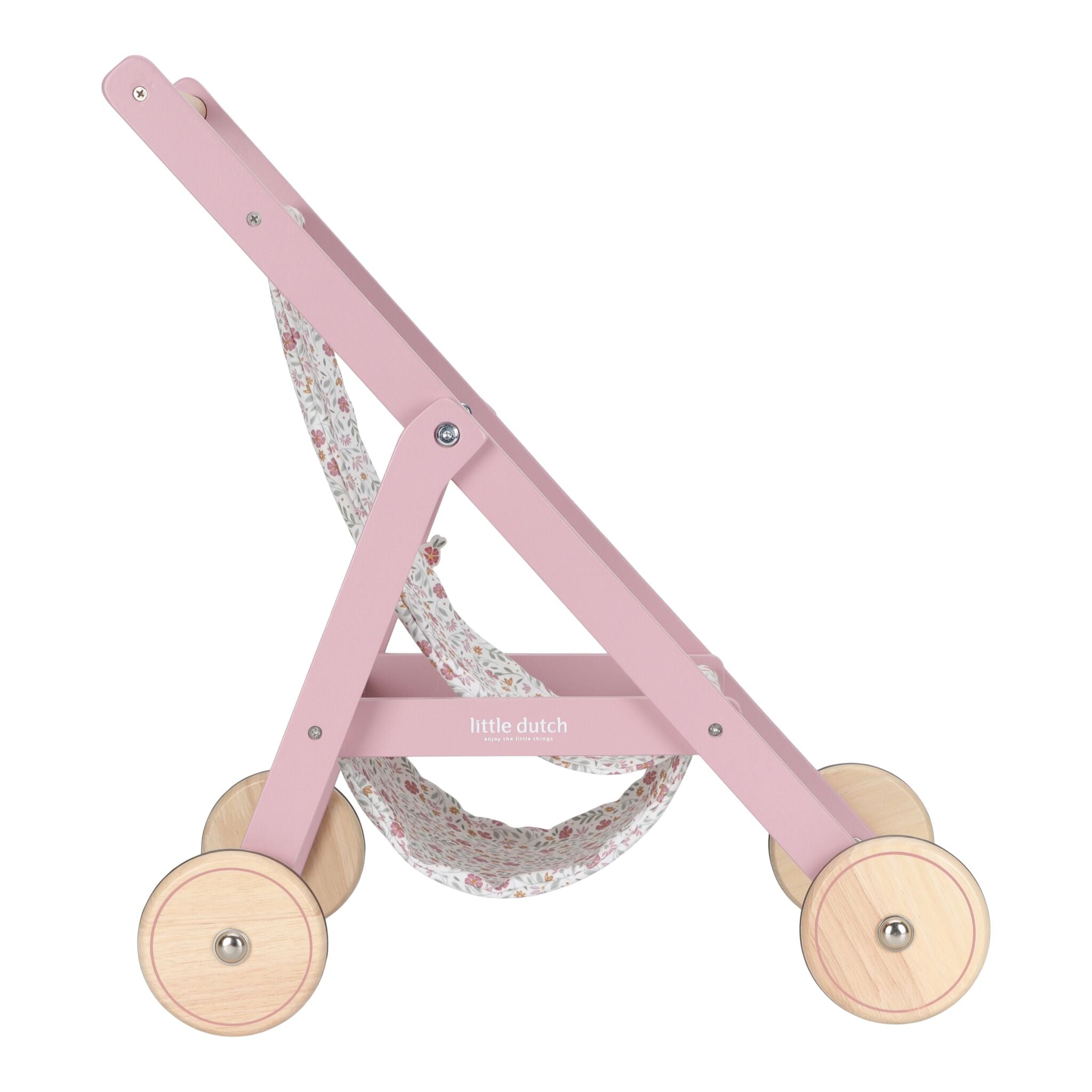 Little Dutch Wooden Doll Stroller