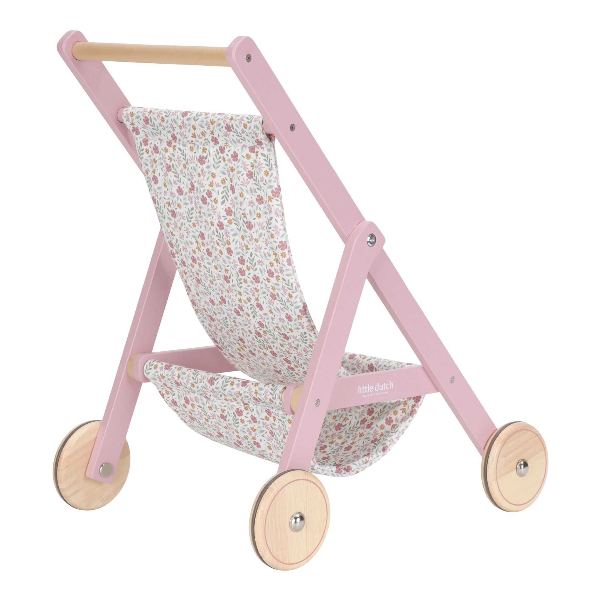 Little Dutch Wooden Doll Stroller