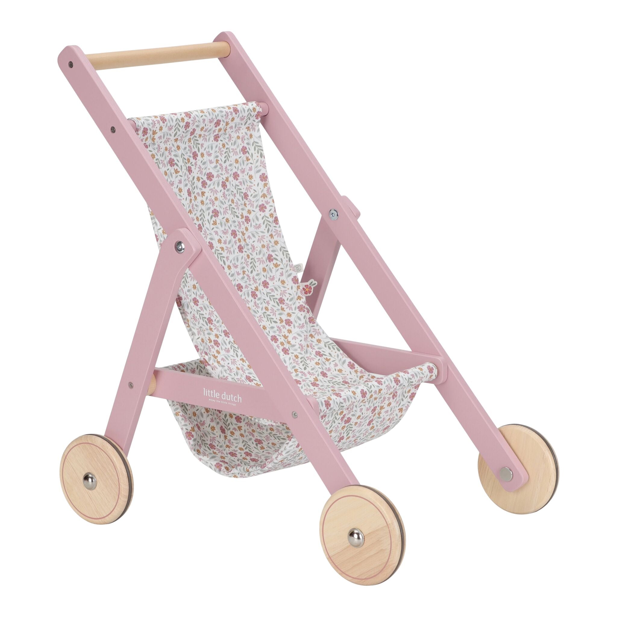 Little Dutch Wooden Doll Stroller