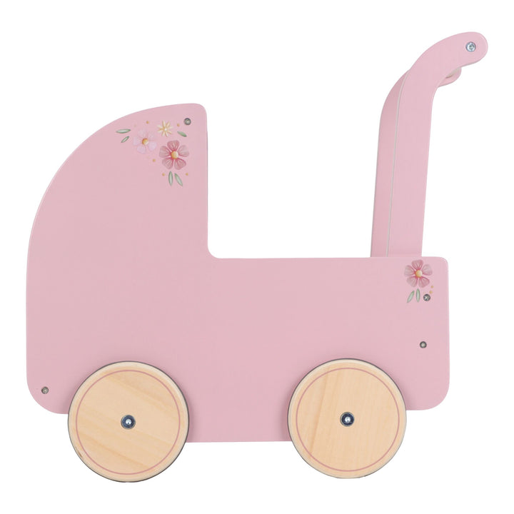 Little Dutch Baby Doll Wooden Stroller – Soft Flowers