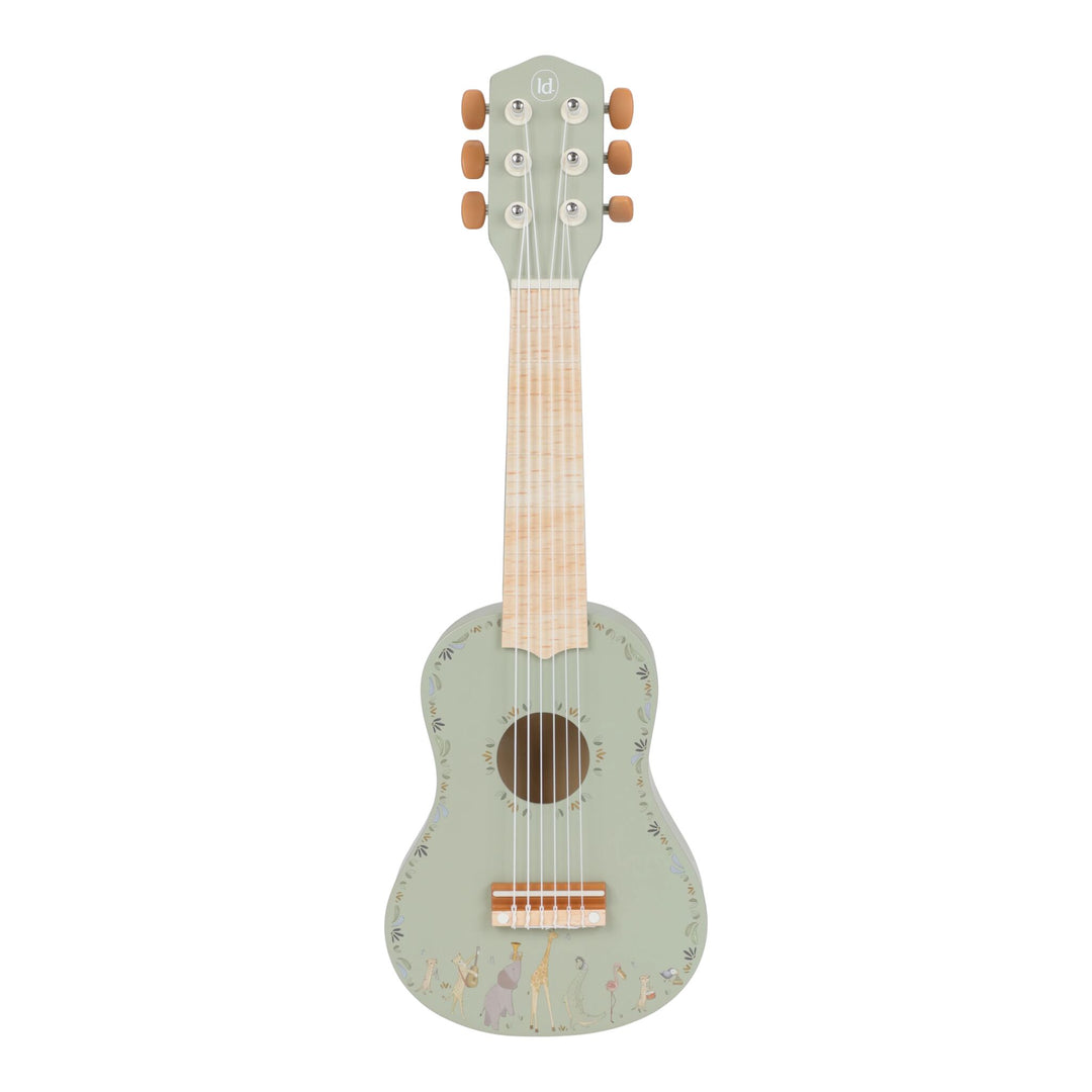 Little Dutch Safari Friends Wooden Guitar – Green