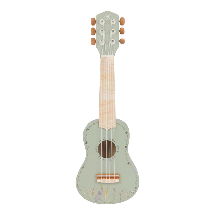 Little Dutch Safari Friends Wooden Guitar – Green