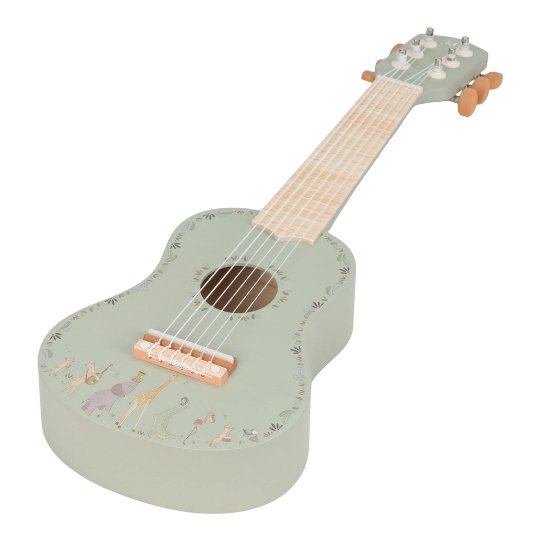Little Dutch Safari Friends Wooden Guitar – Green