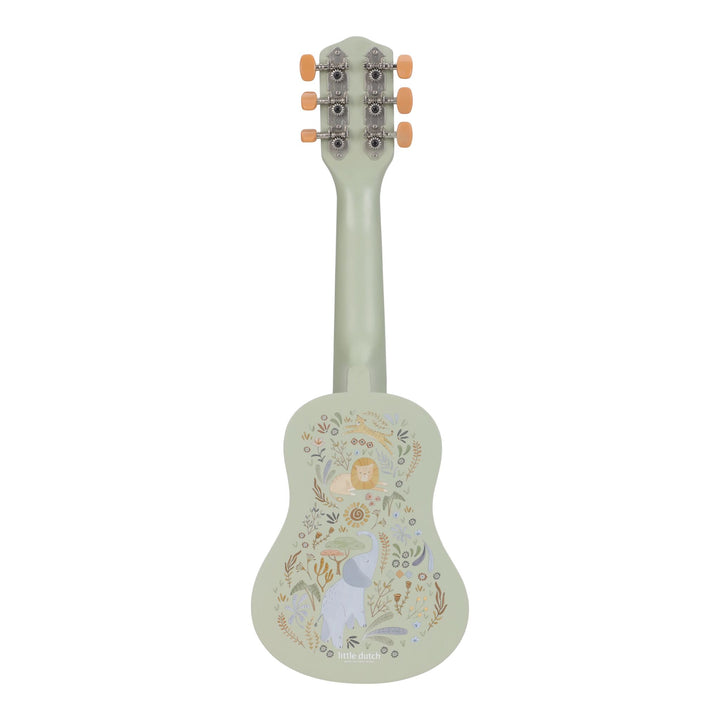 Little Dutch Safari Friends Wooden Guitar – Green
