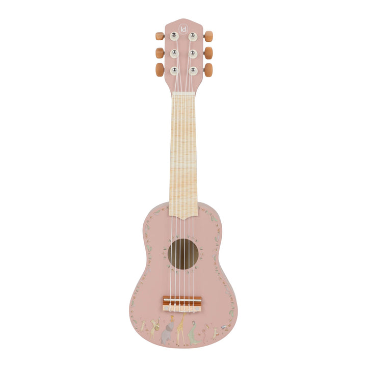 Little Dutch Safari Friends Wooden Guitar – Pink