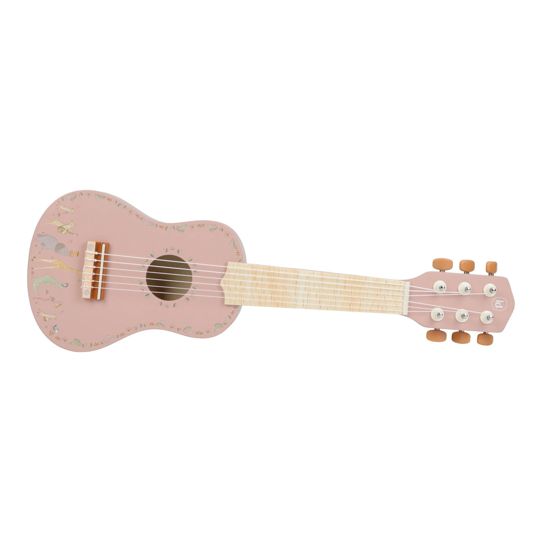 Little Dutch Safari Friends Wooden Guitar – Pink