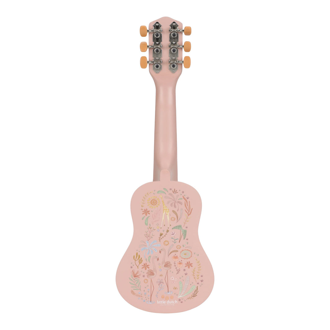 Little Dutch Safari Friends Wooden Guitar – Pink