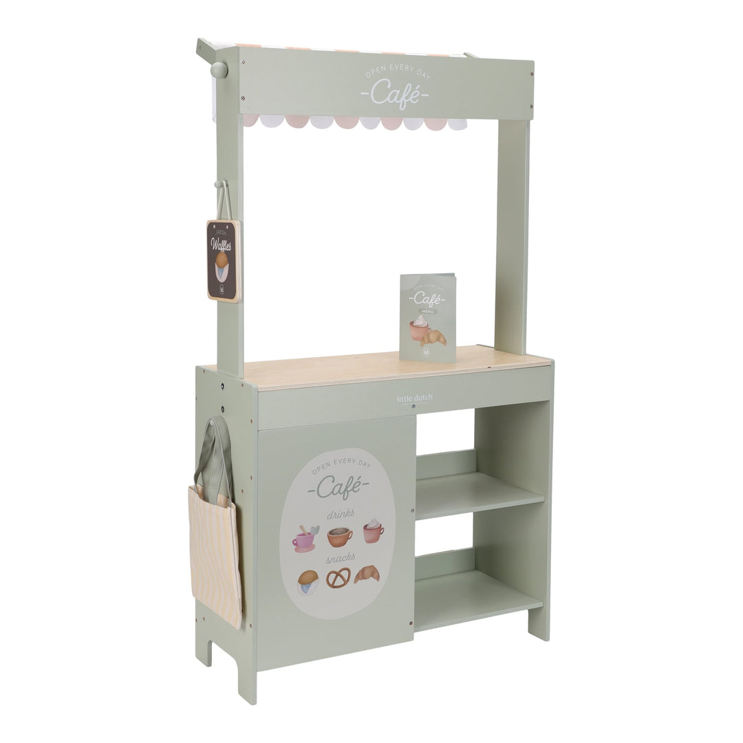 Little Dutch Wooden 2-In-1 Market Stall &amp; Cafe