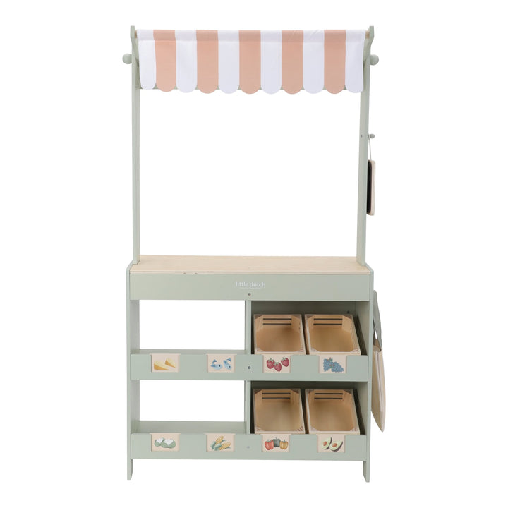 Little Dutch Wooden 2-In-1 Market Stall &amp; Cafe