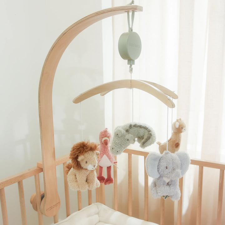 Little Dutch Wooden Musical Mobile – Safari Friends