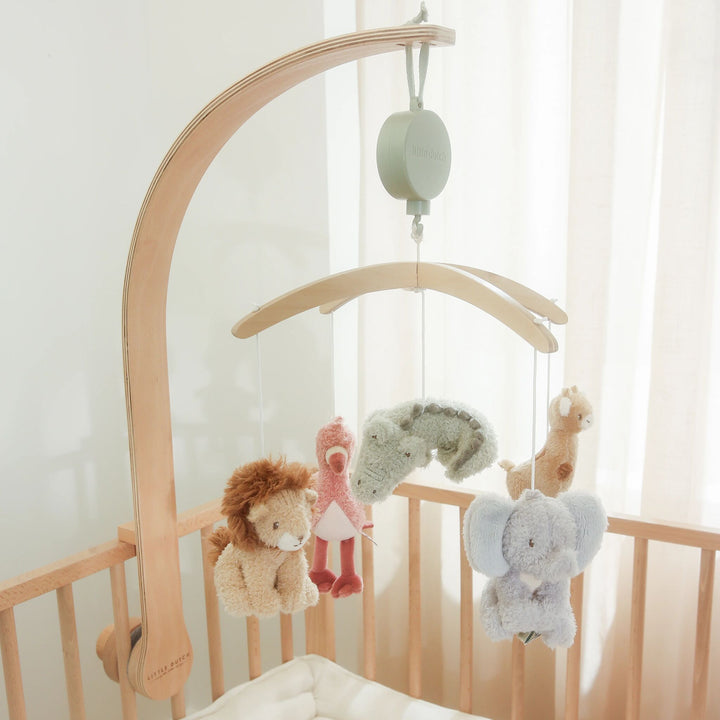 Little Dutch Wooden Musical Mobile – Safari Friends