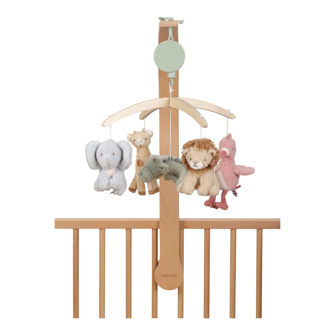 Little Dutch Wooden Musical Mobile – Safari Friends