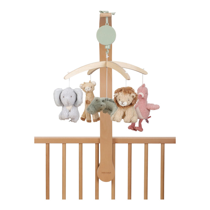Little Dutch Wooden Musical Mobile – Safari Friends