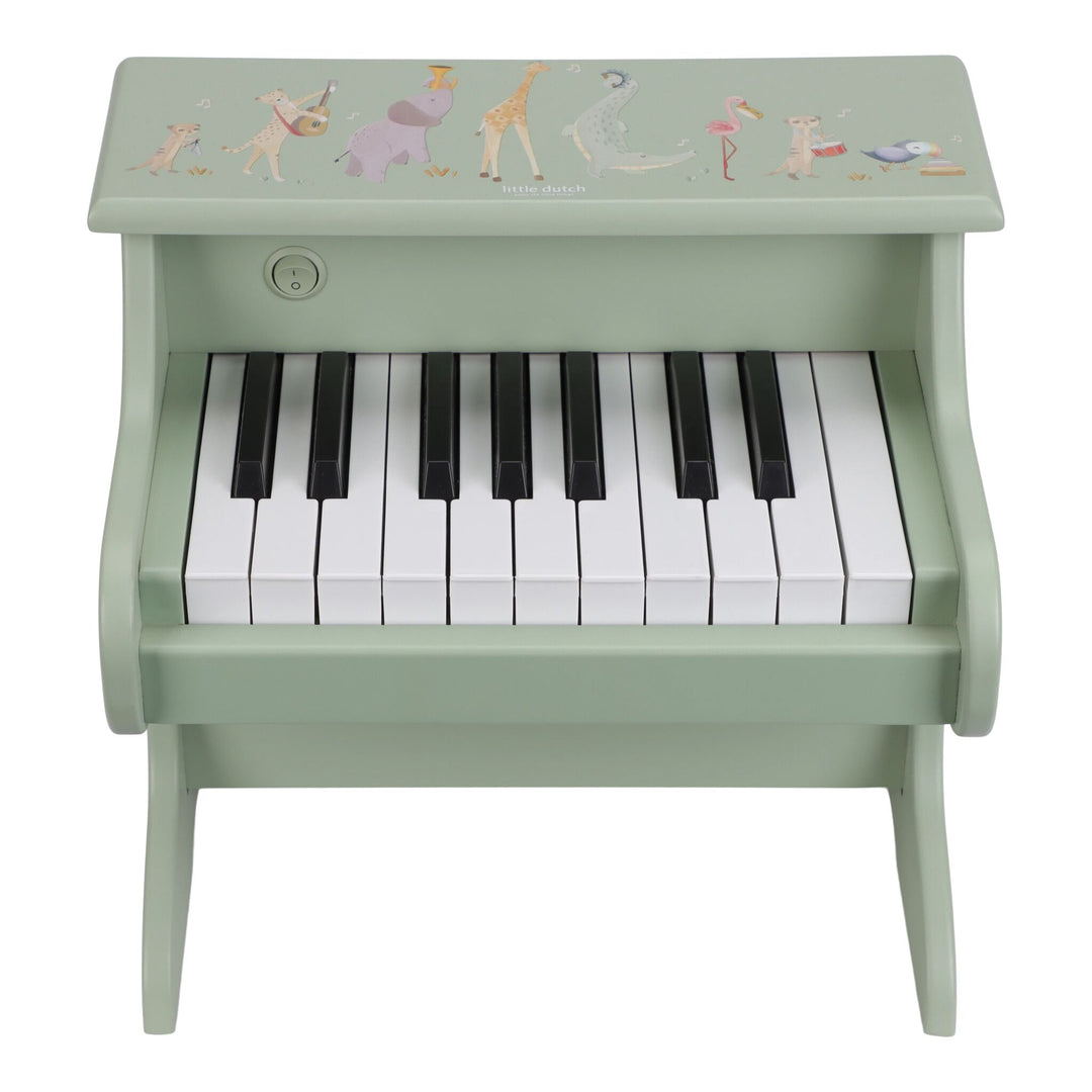 Little Dutch Safari Friends Wooden Piano – Green