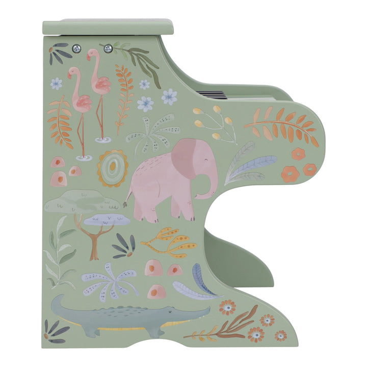 Little Dutch Safari Friends Wooden Piano – Green