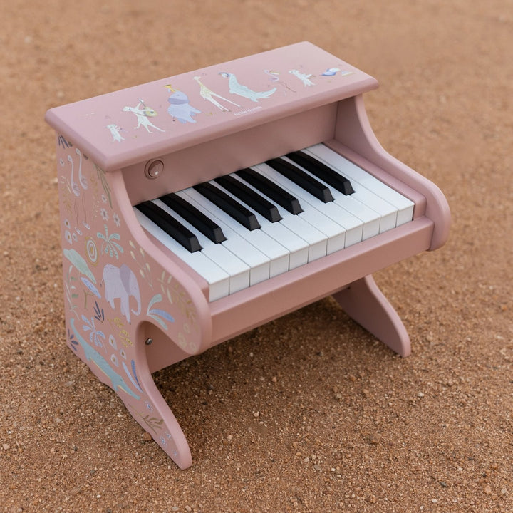 Little Dutch Safari Friends Wooden Piano – Pink