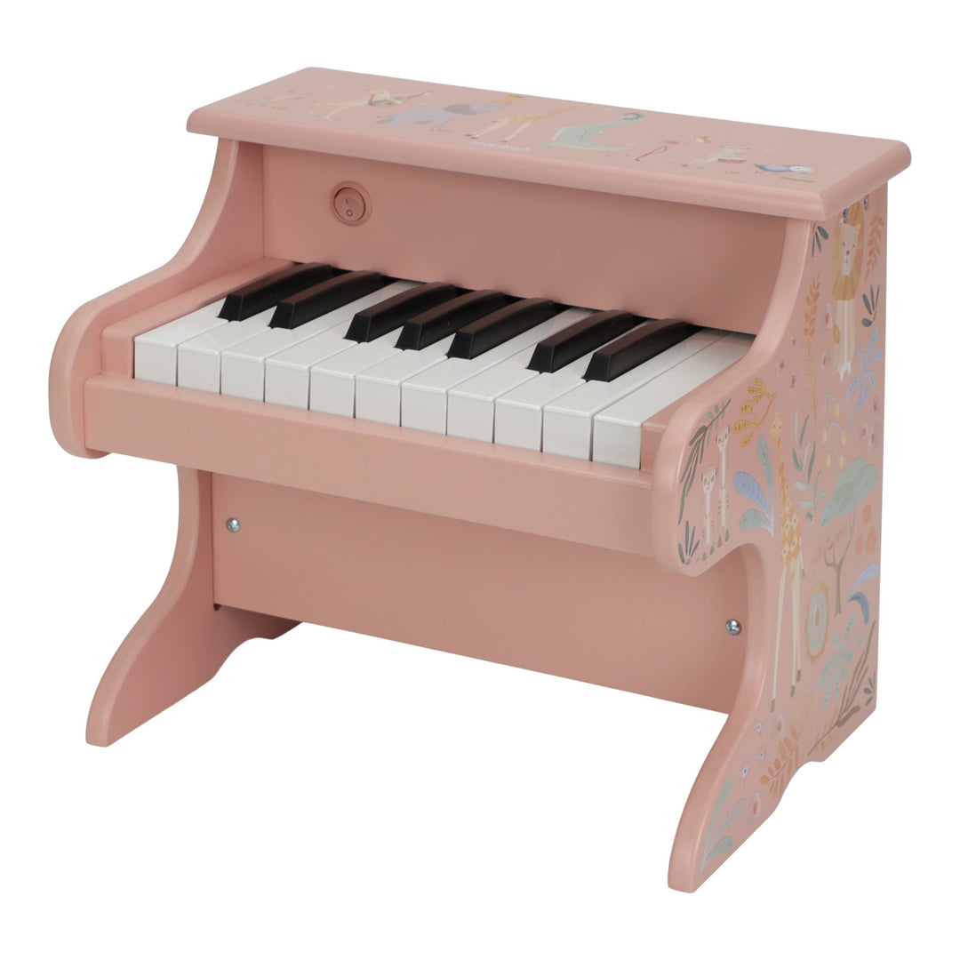 Little Dutch Safari Friends Wooden Piano – Pink