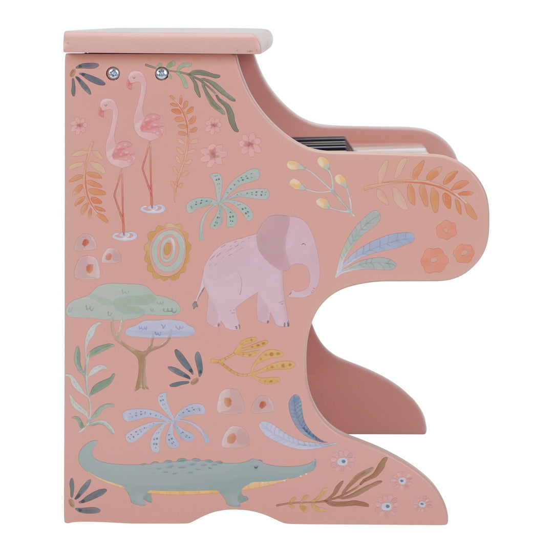 Little Dutch Safari Friends Wooden Piano – Pink