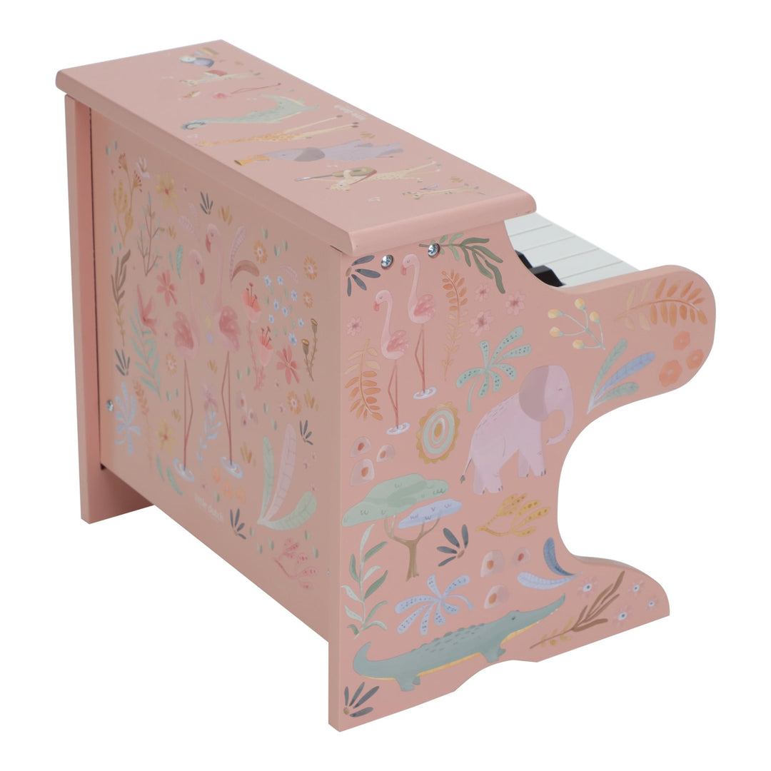 Little Dutch Safari Friends Wooden Piano – Pink