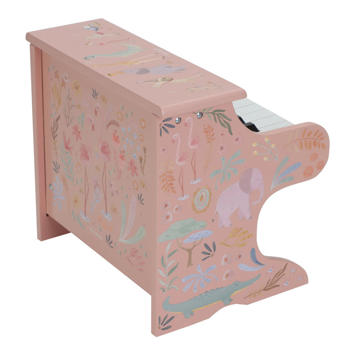 Little Dutch Safari Friends Wooden Piano – Pink