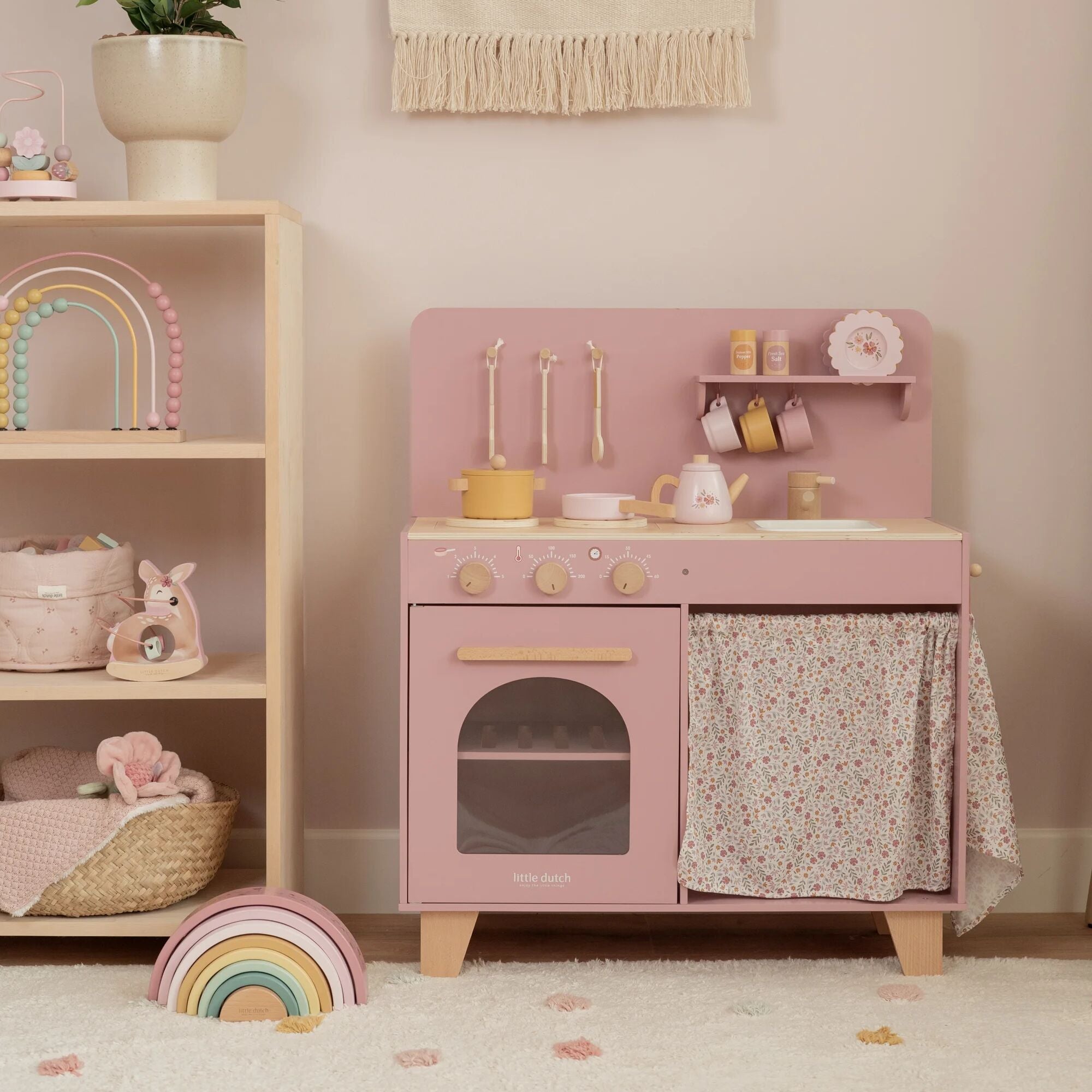 Little Dutch Wooden Play Kitchen – Pink