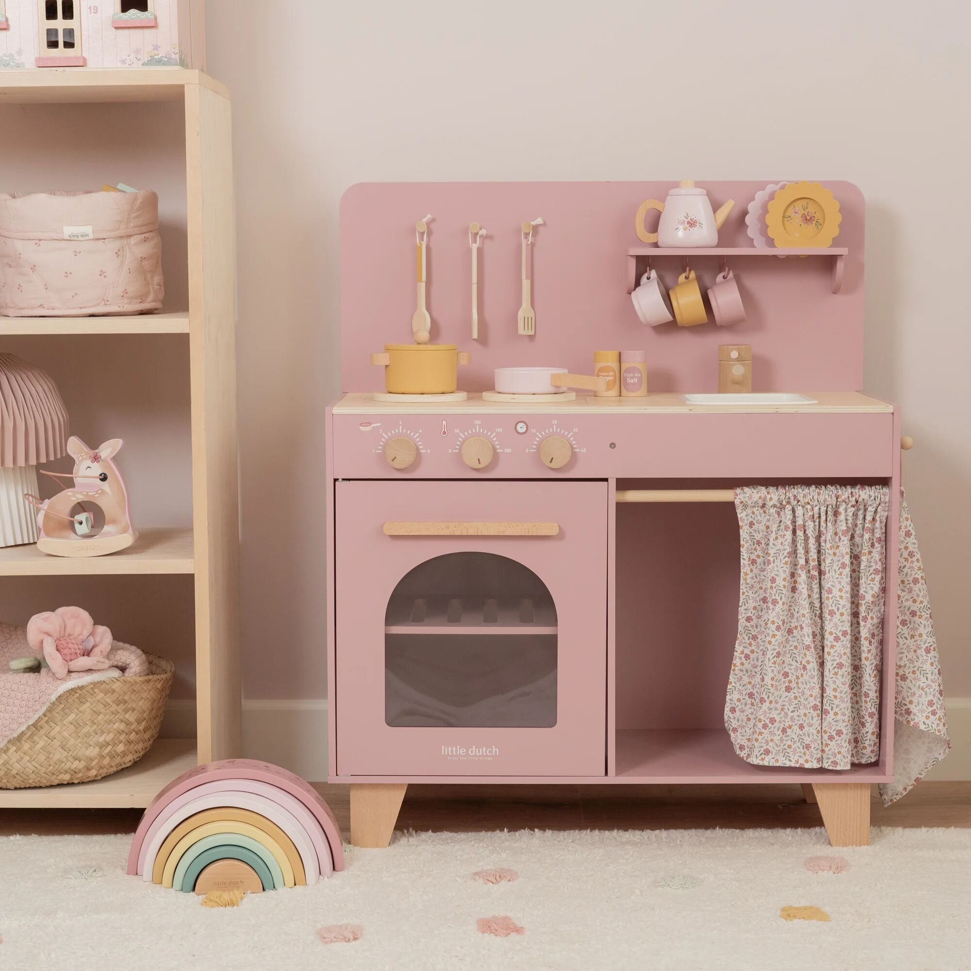 Little Dutch Wooden Play Kitchen – Pink