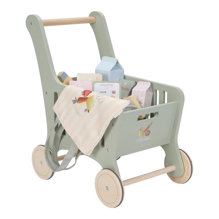 Little Dutch Wooden Shopping Trolley
