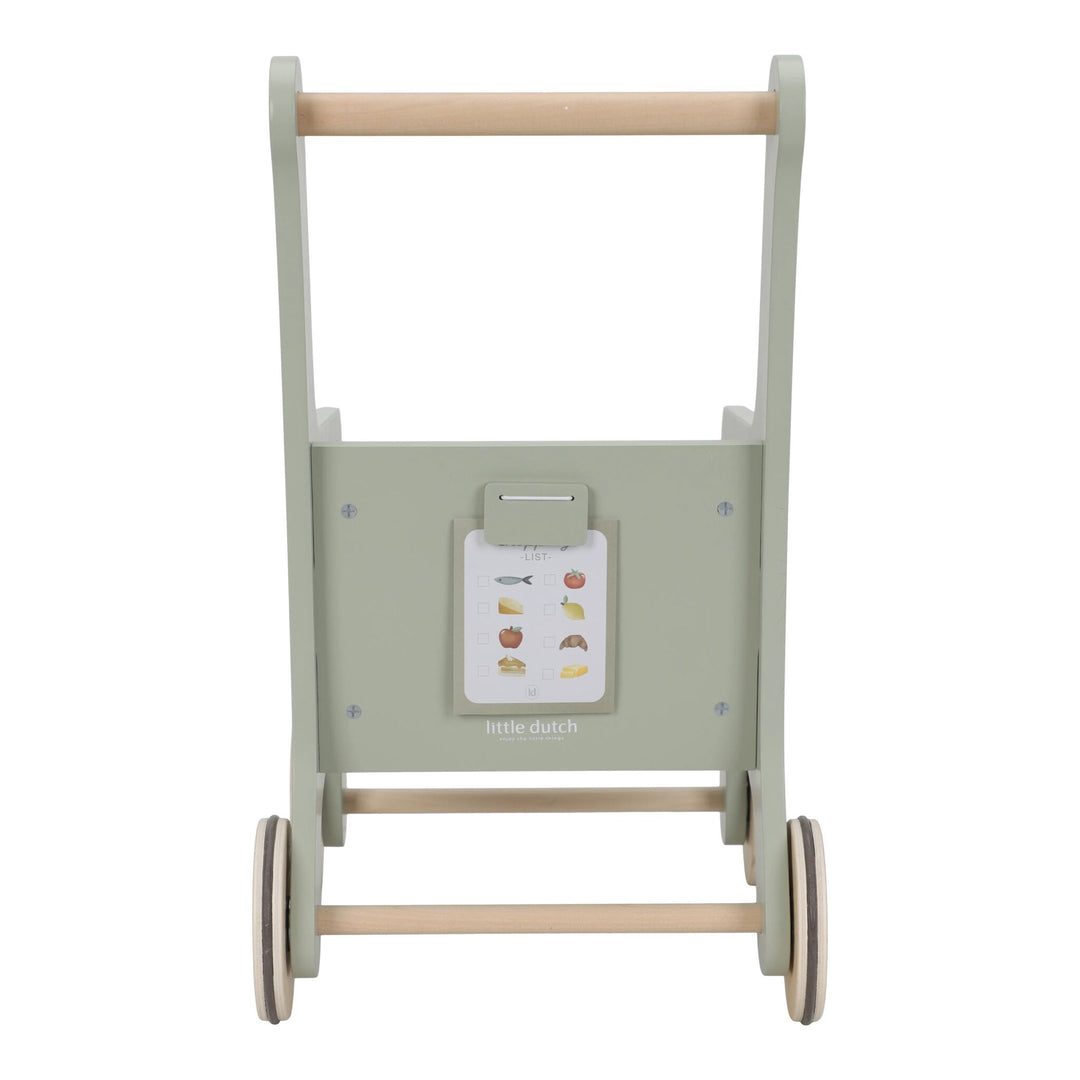 Little Dutch Wooden Shopping Trolley