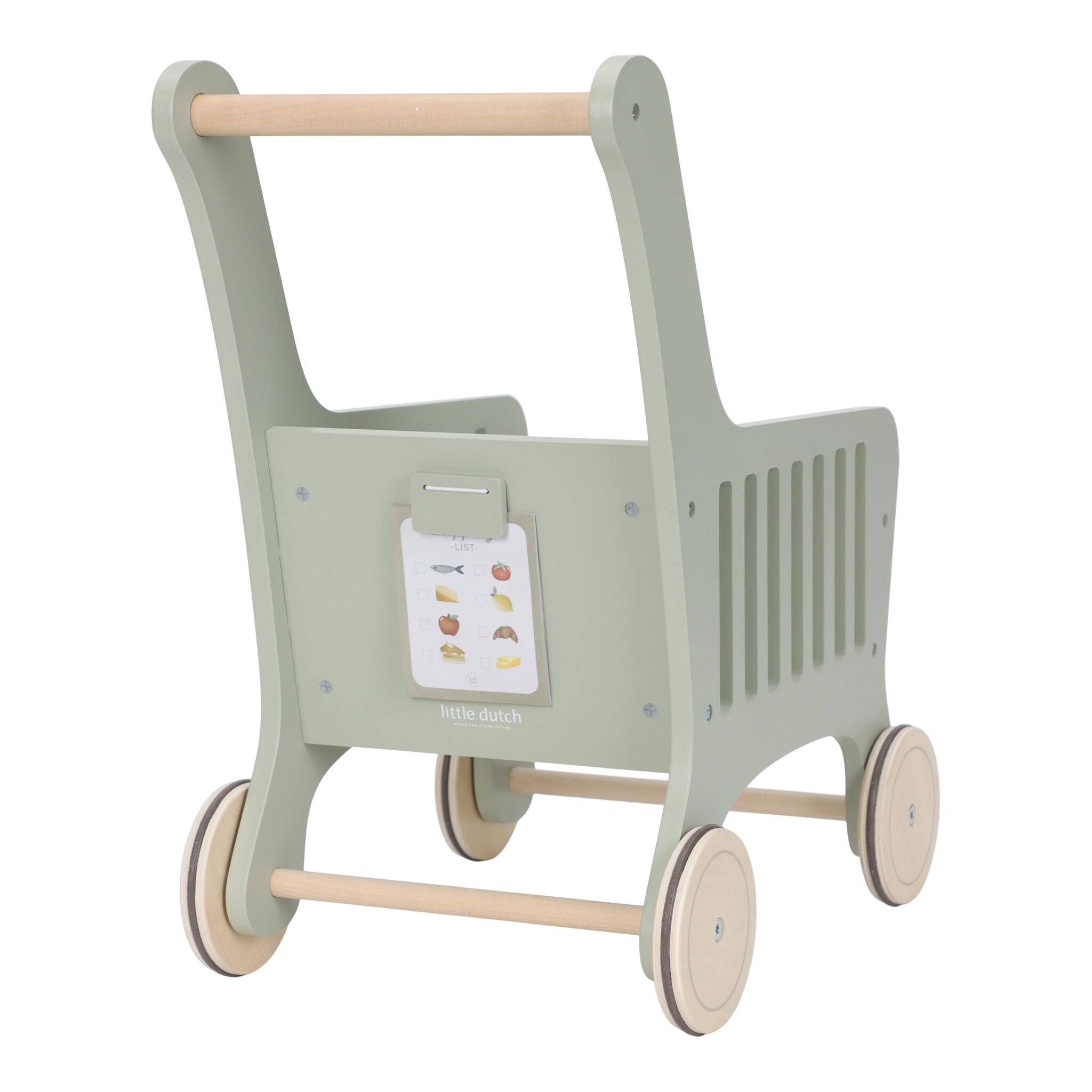 Little Dutch Wooden Shopping Trolley