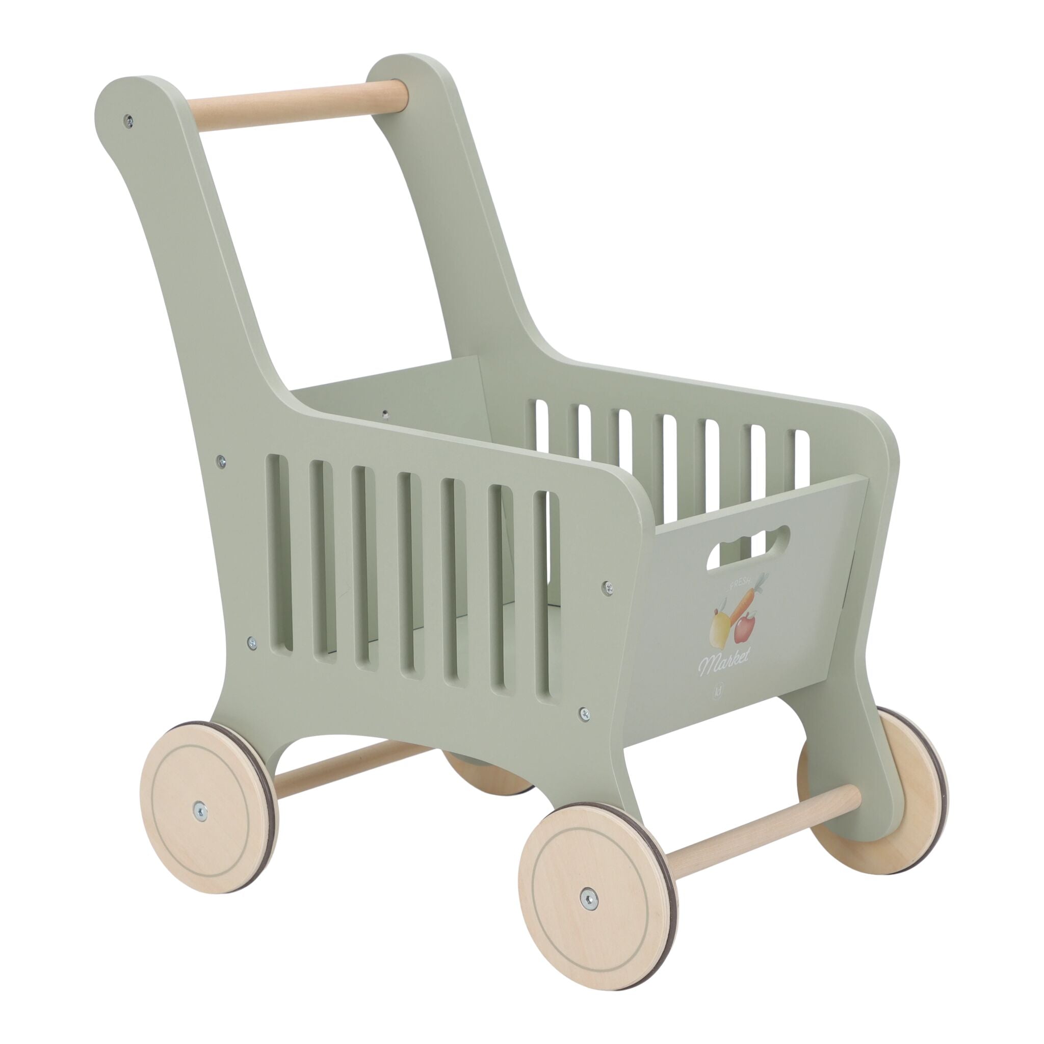 Little Dutch Wooden Shopping Trolley
