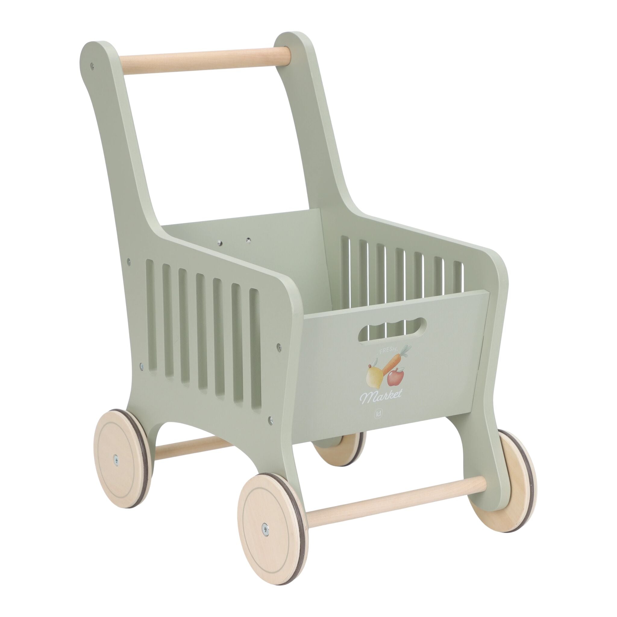 Little Dutch Wooden Shopping Trolley