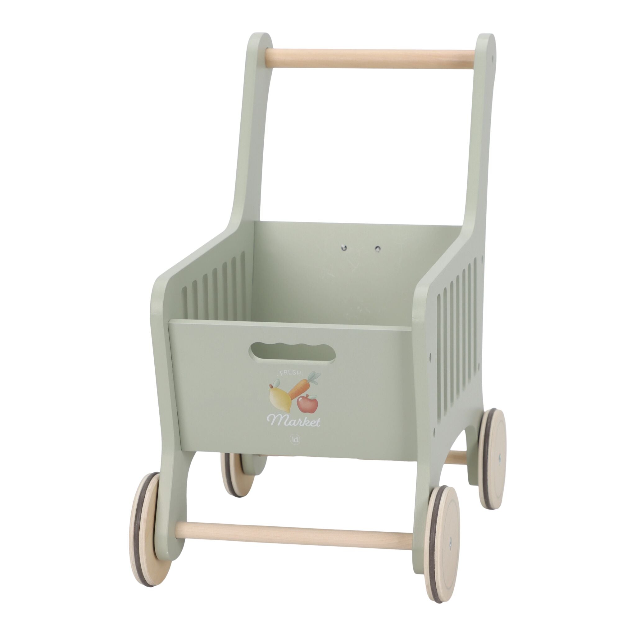 Little Dutch Wooden Shopping Trolley