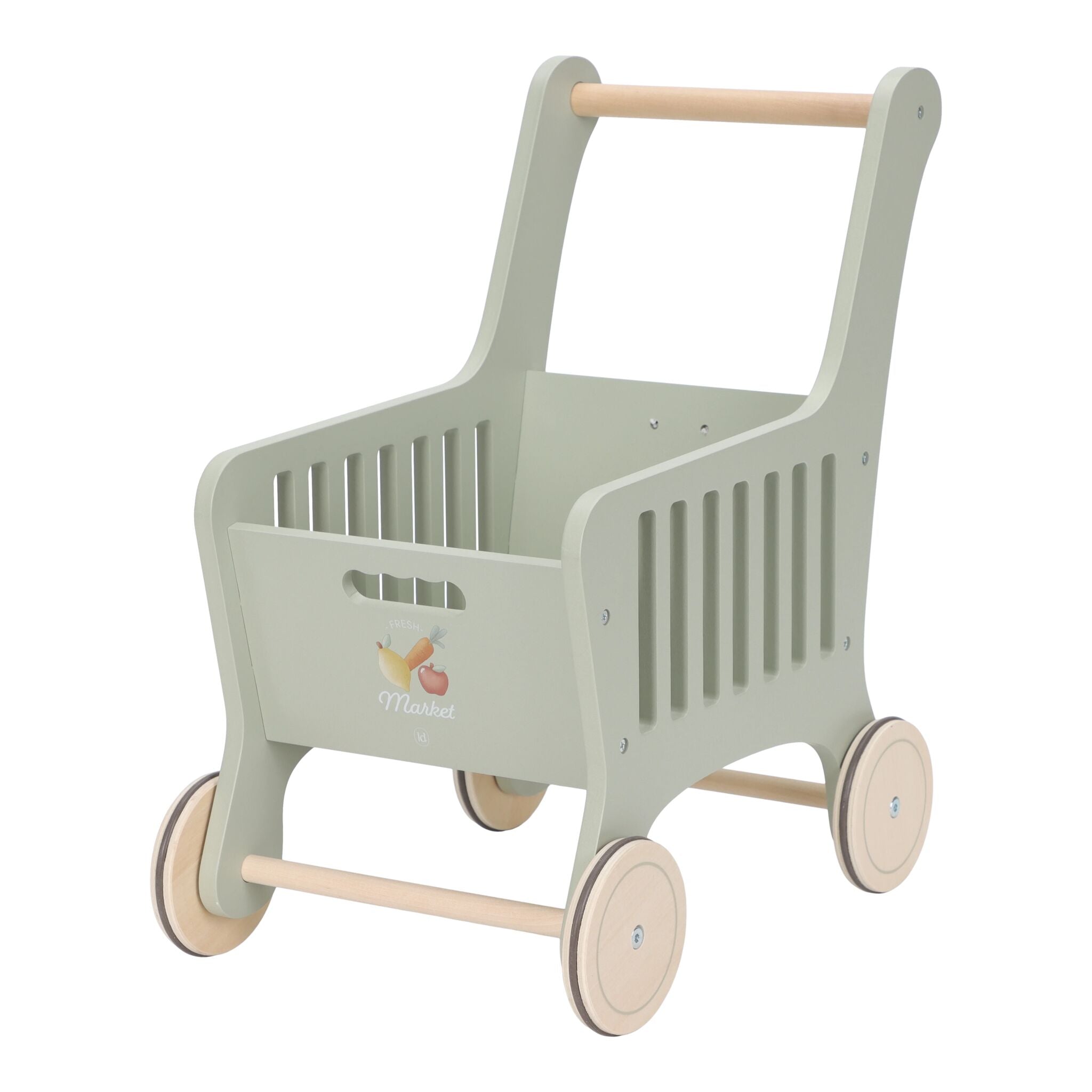 Little Dutch Wooden Shopping Trolley