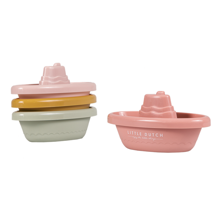 Little Dutch Stacking Bath Boats – Pink