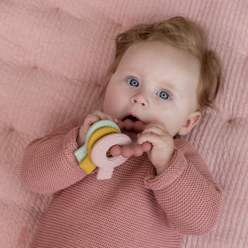 Little Dutch Keychain Teether – Pink