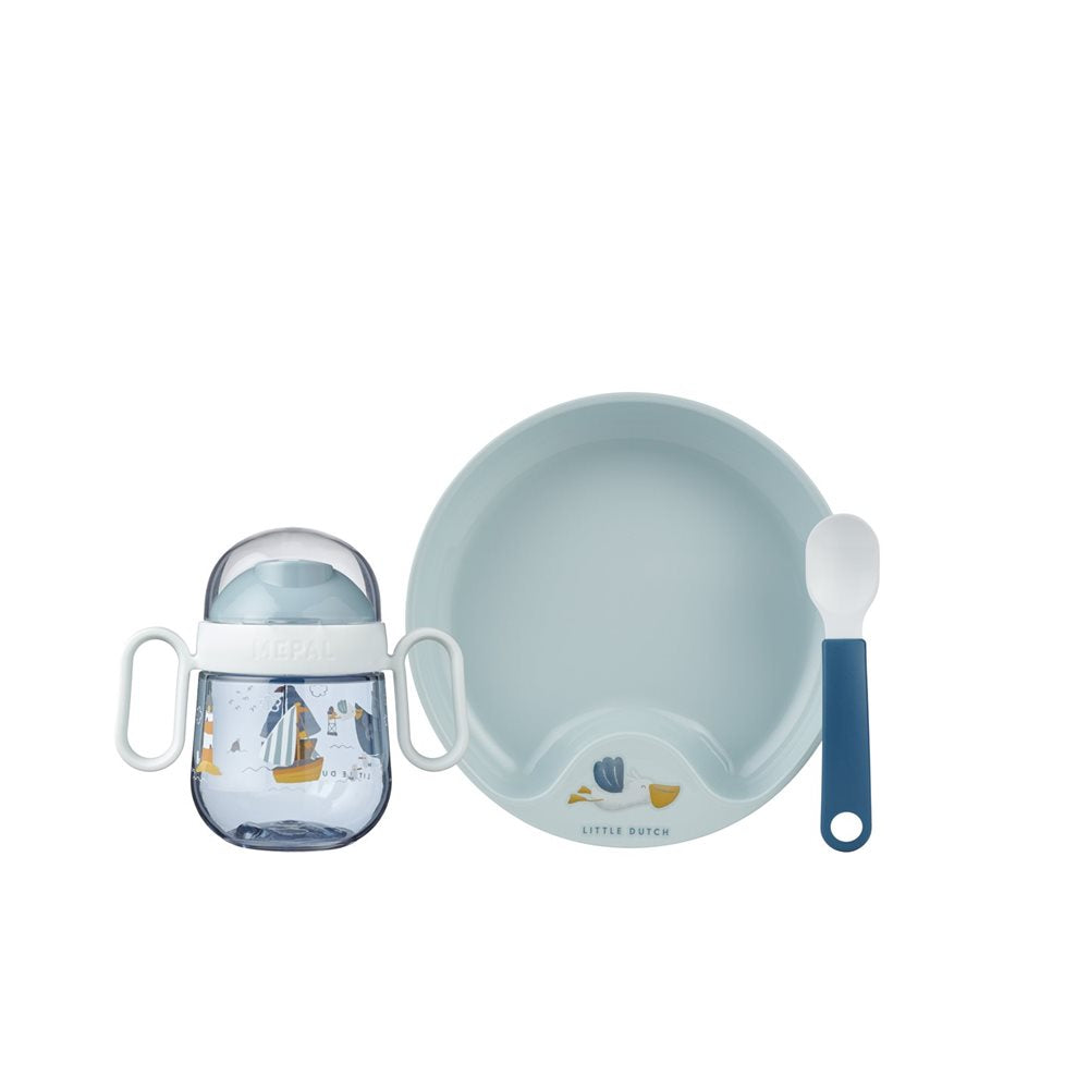 Little Dutch x Mepal Mio Baby Dinnerware – Sailors Bay (3 Piece Set)