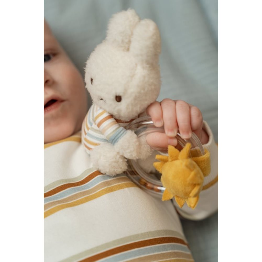 Little Dutch x Miffy Ring Rattle – Vintage Sunny Stripes