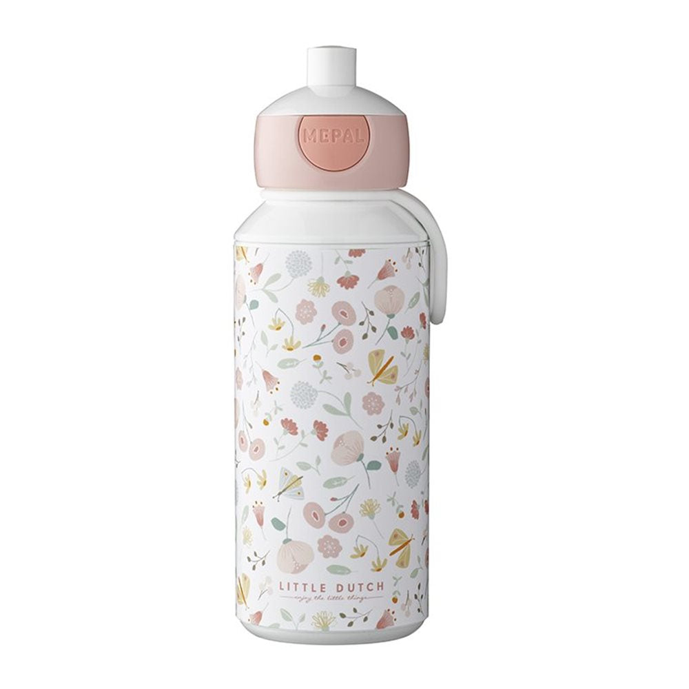 Little Dutch Mepal Pop-Up Drinking Bottle – Flowers & Butterflies