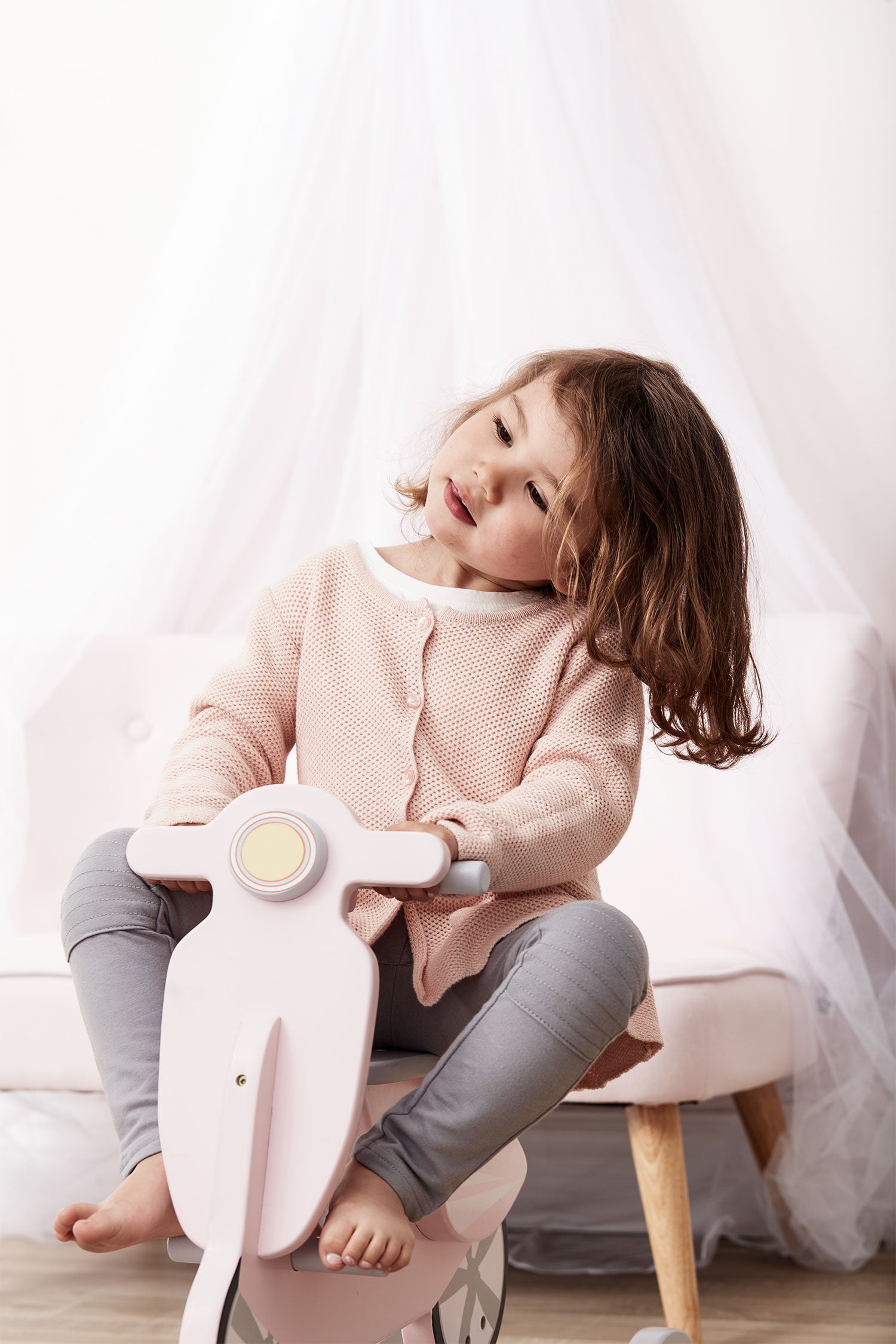 Kid’s Concept Rocking Scooter – Pink