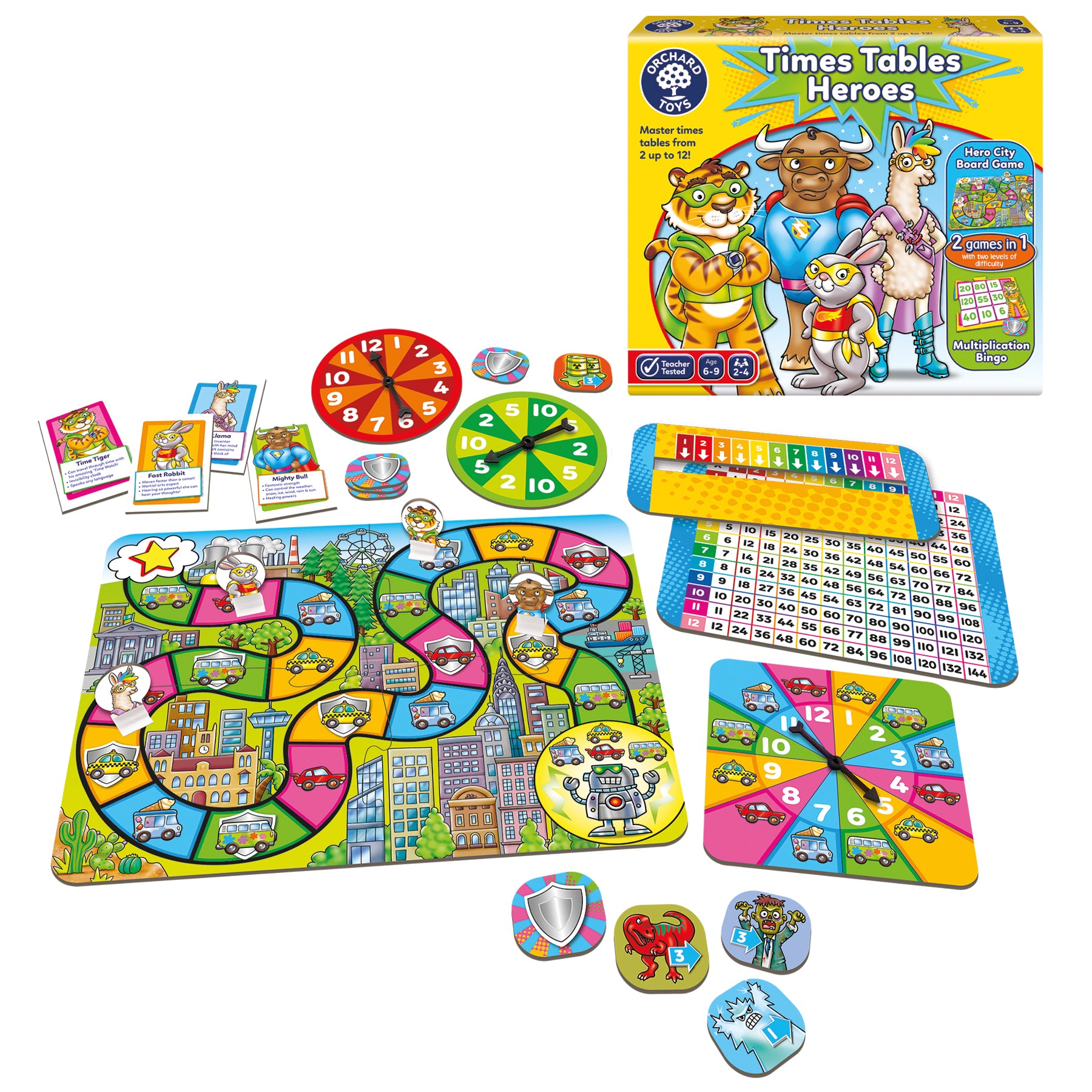 Orchard Toys Times Tables Heroes 2-in-1 Game