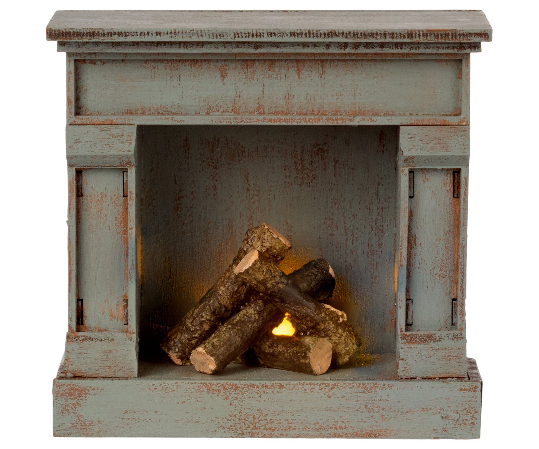 Maileg Miniature Fireplace – Vintage Blue