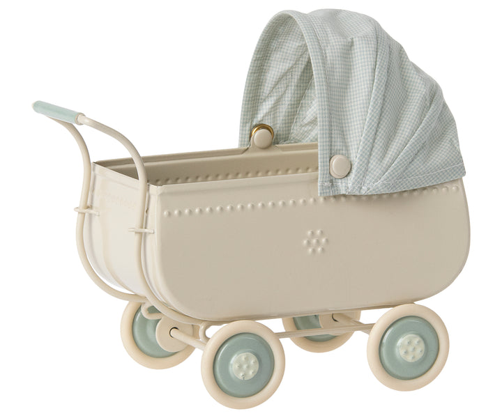 Maileg Miniature Pram – Blue