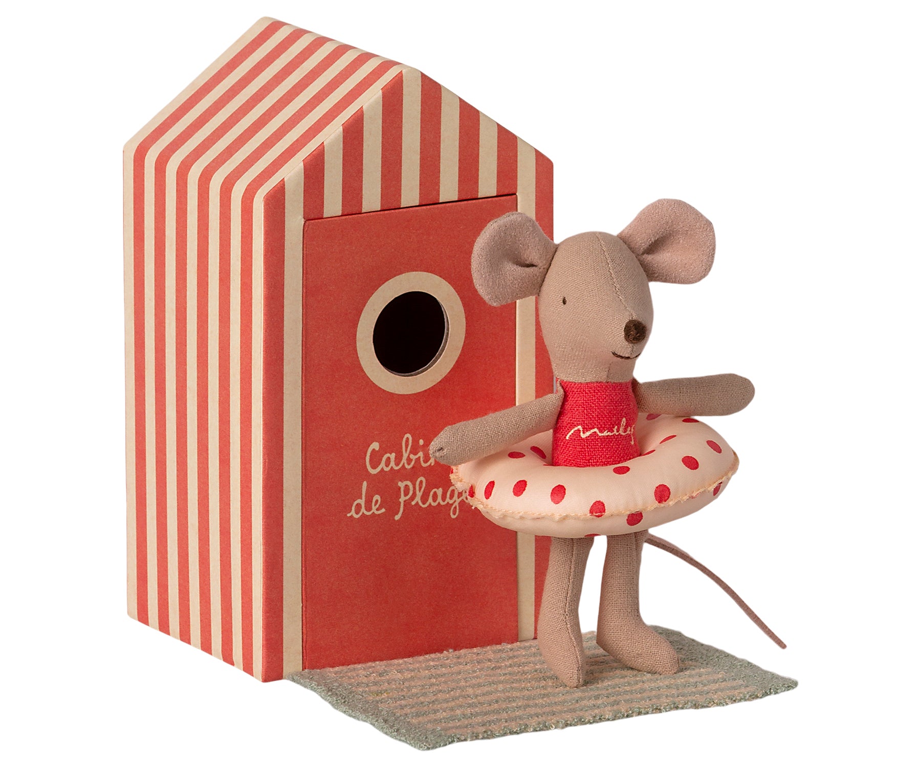 Maileg Beach Mouse in Cabin de Plage – Little Sister